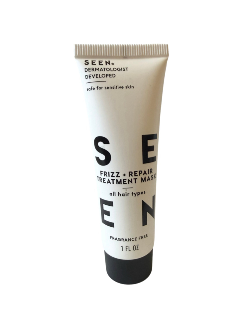 NEW SEEN Frizz + Repair Treatment Hair Mask, Fragrance Free 1.0oz travel size
